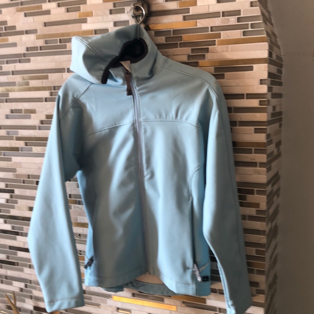 REI Ice Blue fall jacket